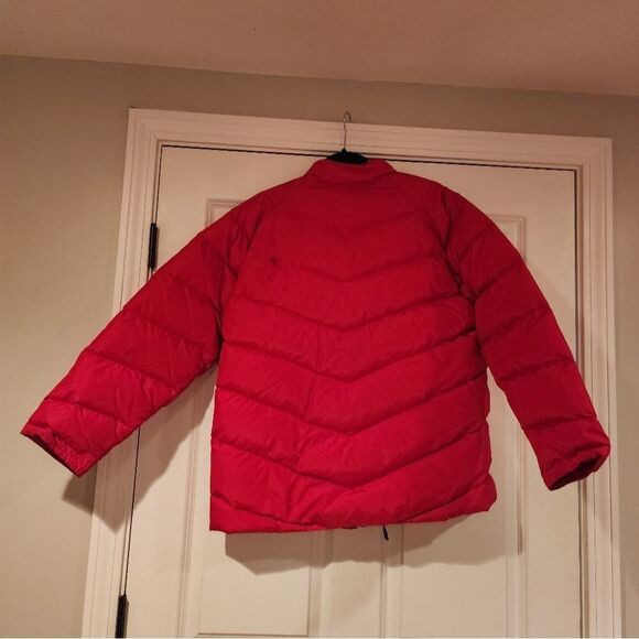 Woolrich red Poppy women's duck down puffer jacket L - Picture 5 of 7
